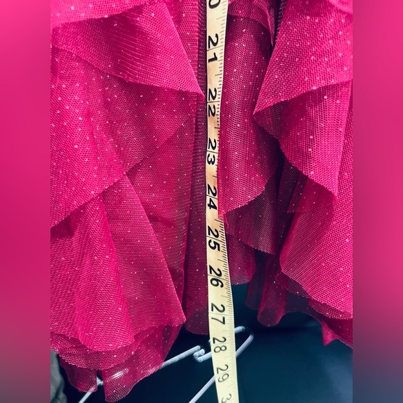 Jona Michelle Girls Formal Tulle Sparkly Dress Sequins Satin Bow Size 6 - Picture 3 of 14